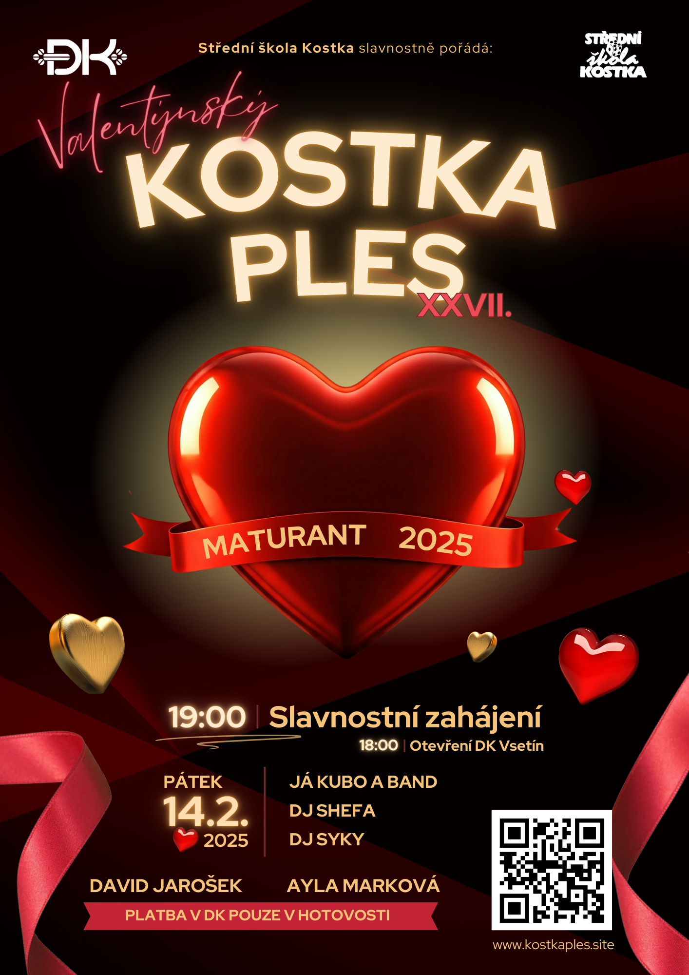 Plakát Maturitního plesu 2026